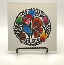 Polish Wycinanki Folk Art Paper Cut-Out Rooster picture