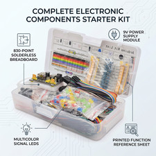 Basic Starter Electronics Component Kit Tie-points Breadboard Resistor U9G4 picture