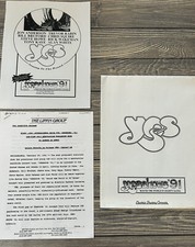 Vintage Yes Shows ‘91 Round The World In Eighty Days Press Release Folder  picture