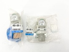 New Lot of 2 SMC AR20-02BE-B Air Regulator Modular 1/4.05-.08MPa picture
