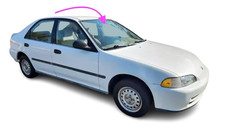 Fits: 1992-1995 Honda Civic 4Door Sedan Front Windshield Glass(W/Bullet Shaped) picture