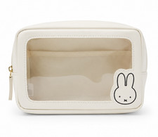 New Miffy Organizer Rabbit White Clear 3D MakeUp Vanity LARGE Case Pouch Travel picture