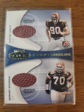 2001 Playoff Honors Rookie Tandems #RT16 Justin Smith Gerard Warren FB  picture
