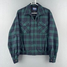 Vintage Pendleton Jacket Mens Large Wool Blackwatch Tartan Plaid Ricky USA picture
