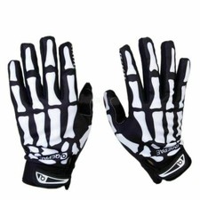 Full Finger Biker Skeleton Bone Gloves Racing Cycling Motorcycle Mechanics Goth  picture