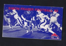 1983 Simon Fraser Clan Football Pocket Schedule Shell picture