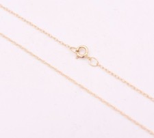 0.6mm Open Dainty Twisted Rope Chain Necklace Real Solid 10K Yellow Gold 16