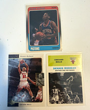 Fleer Dennis Rodman 1988-89 NBA Card Lot (3) #43 Bulls Pistons picture