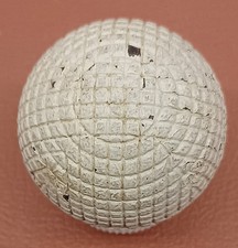 Rare Antique 1890's Scottish Line Cut Gutty Gutta Percha Golf Ball Unplayed picture