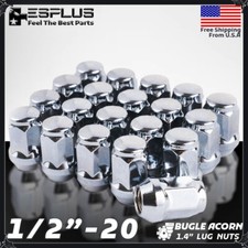 20 Pc Ford 1/2-20 Acorn Lug Nut Chrome 1.4
