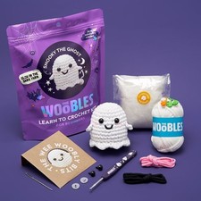 The Woobles Beginner Crochet Amigurumi Kits - Snooky The Ghost -- Halloween picture