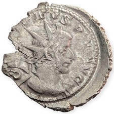 Gallienus 257-260 Billon Antoninianus Germanicus Max V Roman Empire Coin 18S picture