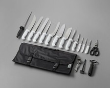 18 Piece White Knife Set, Knife NSF Listed, Dishwasher Safe picture