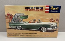 VTG Revell H-122 1959 Ford Fairlane 500 Skyliner Retractable Top Kit Sealed Box picture