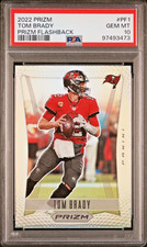 2022 Panini Prizm Tom Brady Flashback Silver Prizm #PF1 PSA 10 RARE Low Pop GOAT picture