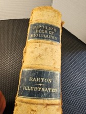 People's Book of Biography 1868 Richly Illustrated Antique James Parton picture