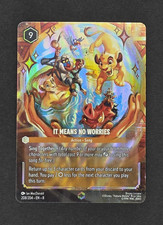 Disney Lorcana It Means No Worries Enchanted 208/204 Lion King Reign of Jafar picture