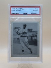 1939 Play Ball - Paul Waner #112 PSA 4 HOF picture