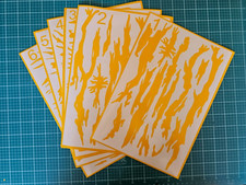 Vietnam Tiger Stripe Stencil | Cerakote, Duracoat, Gunkote - DIY Camouflage picture