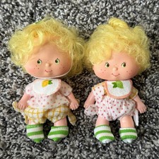 Vintage 1983 Kenner Strawberry Shortcake Lem & Ada Dolls Twins picture
