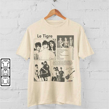 Vintage Le Tigre T Shirt Vintage Le Tigre Stripe Collar T Shirt BL650 picture