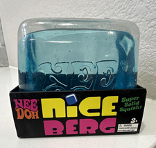 Schylling NeeDoh Nice Berg Super Solid Squish Gel Squeeze Ball, Blue, 26019HY picture