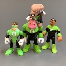 4x Green Lantern Fisher Price Imaginext DC Super Friends Figures Comics Series 3 picture