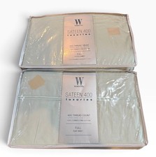 NEW Wamsutta Luxuries 400 Thread Count Full Flat and Fitted Sheets Spa picture