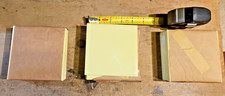 60 NOS Vintage MCM Yellow Marbled Plastic Wall Styron Dow Rib-Lock Tiles 4.25