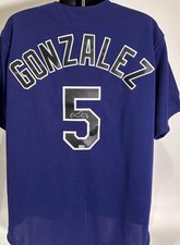 Carlos Gonzalez Autographed Majestic Purple Colorado Rockies Jersey (XL) MLB COA picture