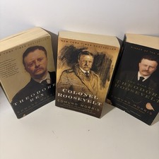 Theodore Roosevelt Trilogy 3 Book Lot Edmund Morris Rise Rex Colonel Paperbacks picture