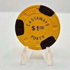 Castaways Casino Las Vegas Nevada $1 Casino Chip N1448 *Circulated picture