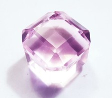 131.85 Ct Brazilian Light Pink Topaz Cube Certified Loose Gemstone ~ Free Gift picture