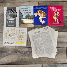 Vintage 1955/56 National Dairy Council Paper Kids Books Teacher Supplements Read picture
