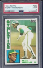 1984 TOPPS #230 RICKEY HENDERSON ATHLETICS HOF PSA 9 MINT LOOKS GEM NEW CASE (A) picture