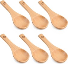 6 Pack Cute Mini Wood Teaspoons Small Wooden Spoons Tiny Wooden Spoons Handmade picture
