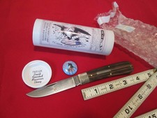 GEC Great Eastern Cutlery #74 Tidioute Mustang 745125 Brush Finished Ebony Wood picture