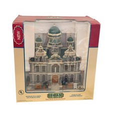 Lemax Caddington Village Townhall Holiday Building w/ Box Untested No Cord picture