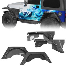 For 1997-2006 Jeep Wrangler TJ Front Rear Fender Flares & Inner Fender Liners picture