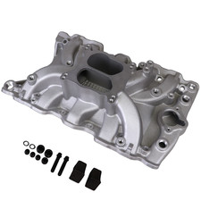 Dual plane intake Manifold 7111 For Oldsmobile 64-85 307 330 350 403 V8 Engine picture