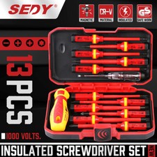 13pc Electrician Insulated Magnetic Screwdriver Set 1000V VDE & GS Certified Pro picture