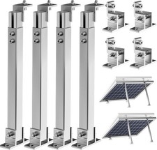 2 Set Adjustable Solar Panel Tilt Mount Brackets Aluminum Alloy Mounting Bracket picture
