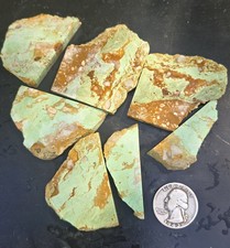 Kingman Turquoise rough slabs for cabbing - 125 gram lot picture