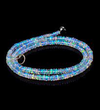 4-6MM AAA Grade Natural Ethiopian Opal Beaded Genuine Necklace For Men/Women picture
