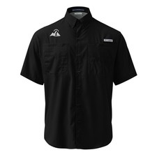 Columbia PFG Tamiami Mens Short Sleeve Fishing Shirt Mountain Mark Embroidered picture