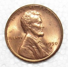 ✅ 1950 S Lincoln Wheat Cent GEM BU 1c BRILLIANT UNCIRCULATED From OBW Rolls picture