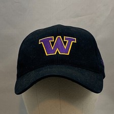 Vintage UW Washington Huskies Baseball Hat Embroidered Logo One-Size Tyee Cap picture