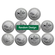 1/2 oz Silver Coin - Random Design - Lot of 10 picture