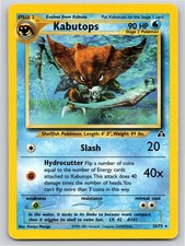 2001 POKEMON NEO DISCOVERY KABUTOPS 25/75 UNLIMITED R LP A98011 FREE S&H picture