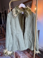 Vintage Green Penny Lane Coat - Medium - Charlotte Russe  picture